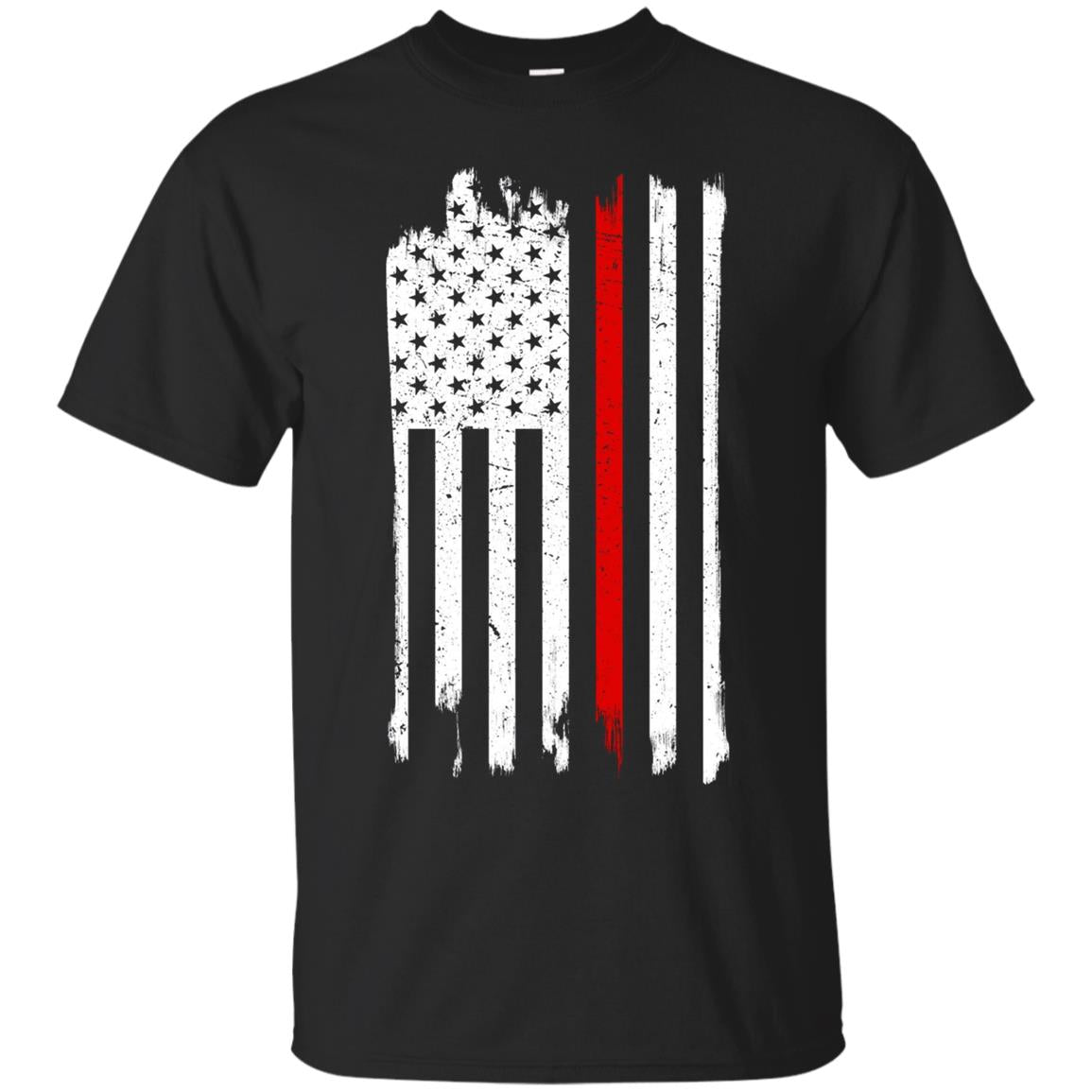 American Flag Red Line USA Patriot July 4th Sleeves Shirt