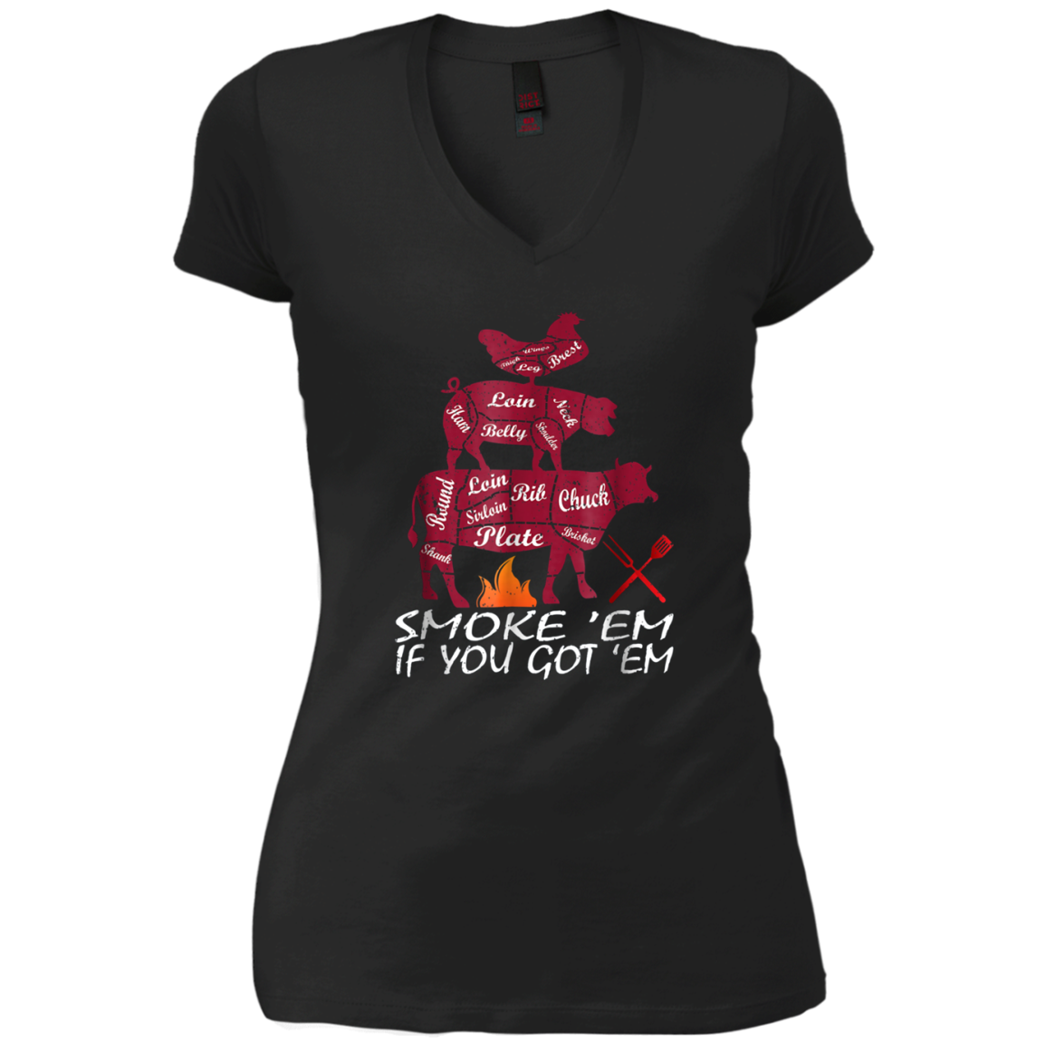 Authentic Smoke Em If You Got Em Shirt BBQ Fathers Day Tee