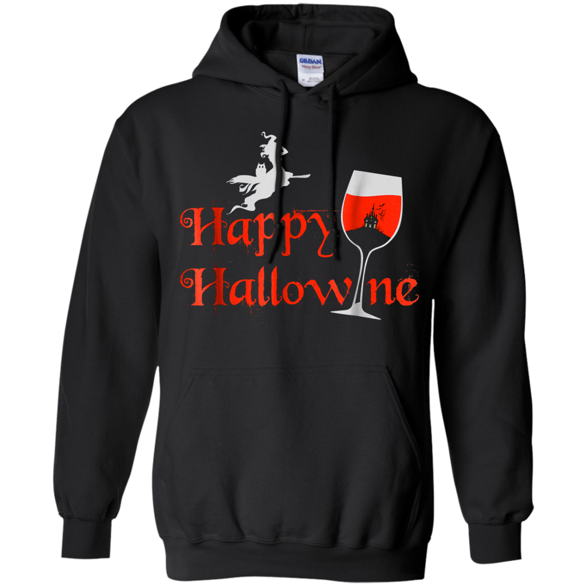 Funny Halloween Wine Tshirt, Happy Hallowine, for Men Women