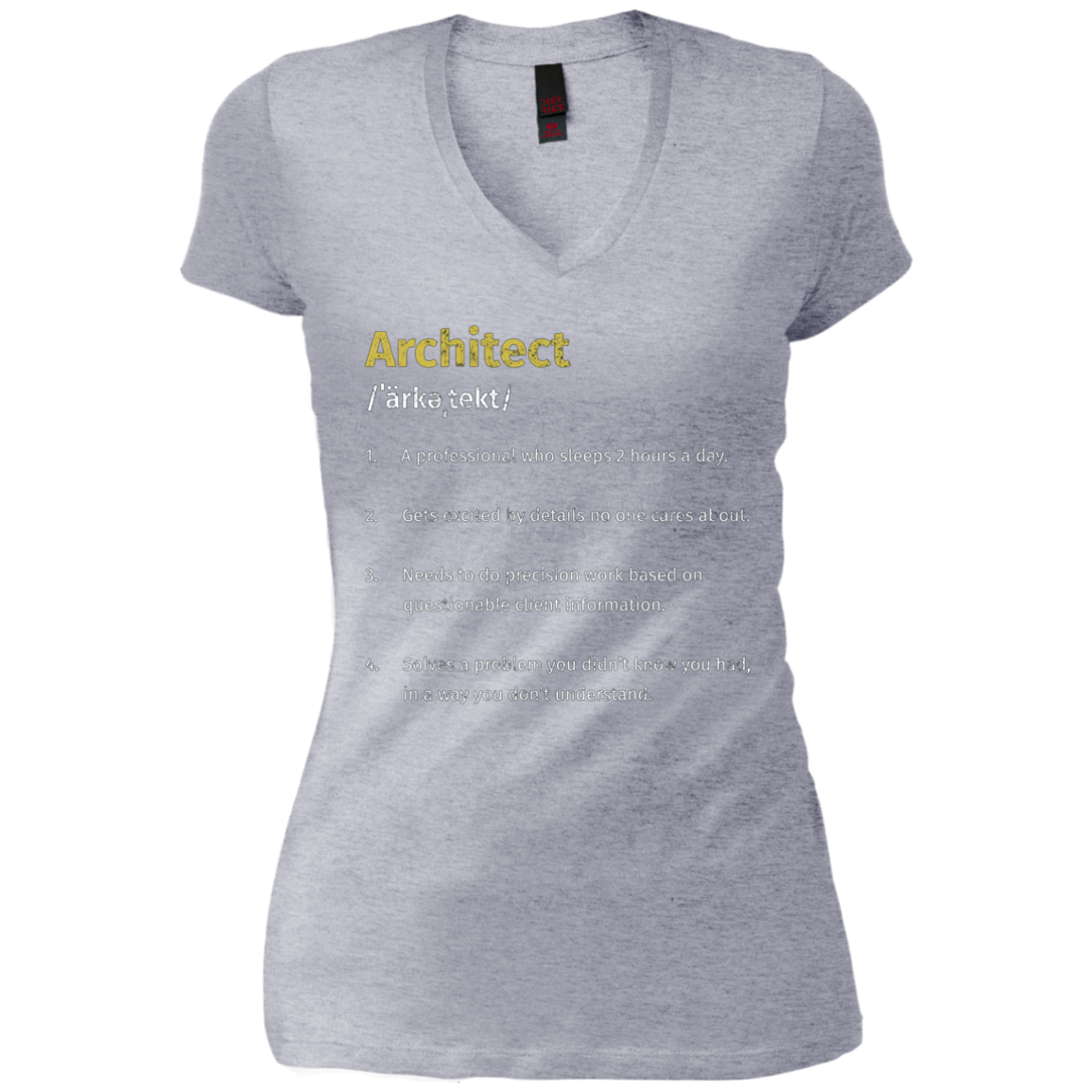 Architect Definition T-Shirt Architecture Distressed Tee