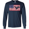 Image of American Flag Motocross Motorcycle Patriotic T-Shirt Fun