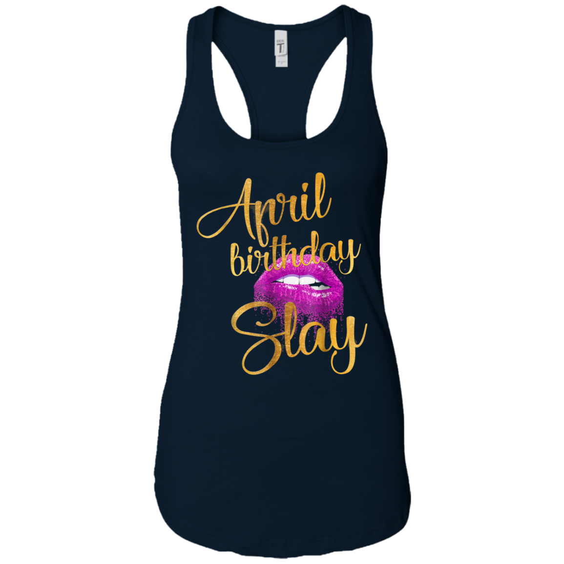April Birthday Purple Lips Slay T-shirt Birthday Gift