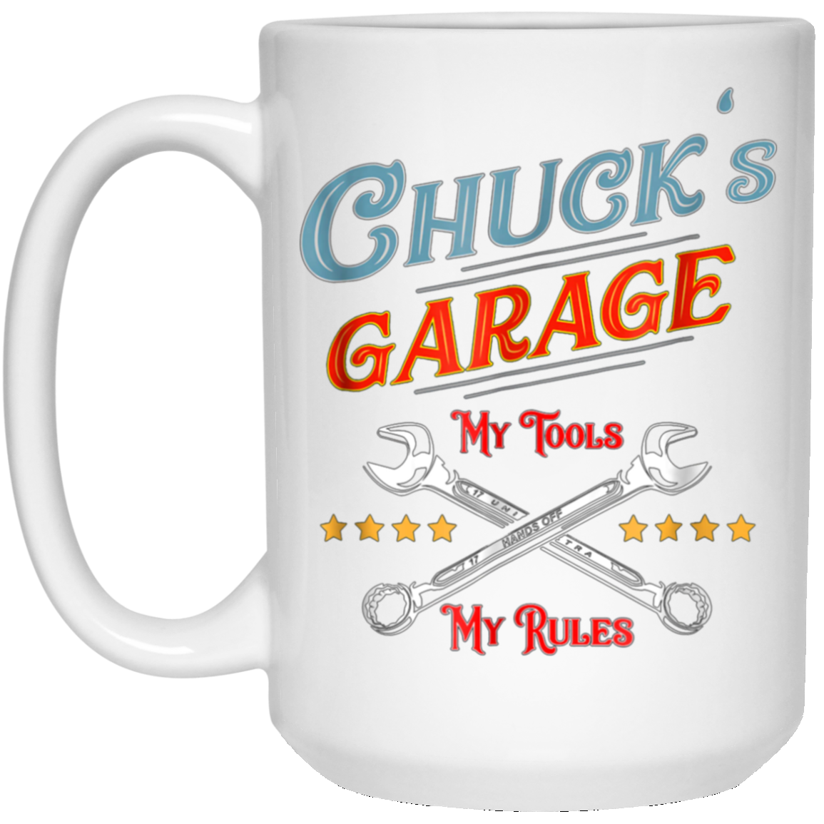 Chuck's Garage funny tee shirt