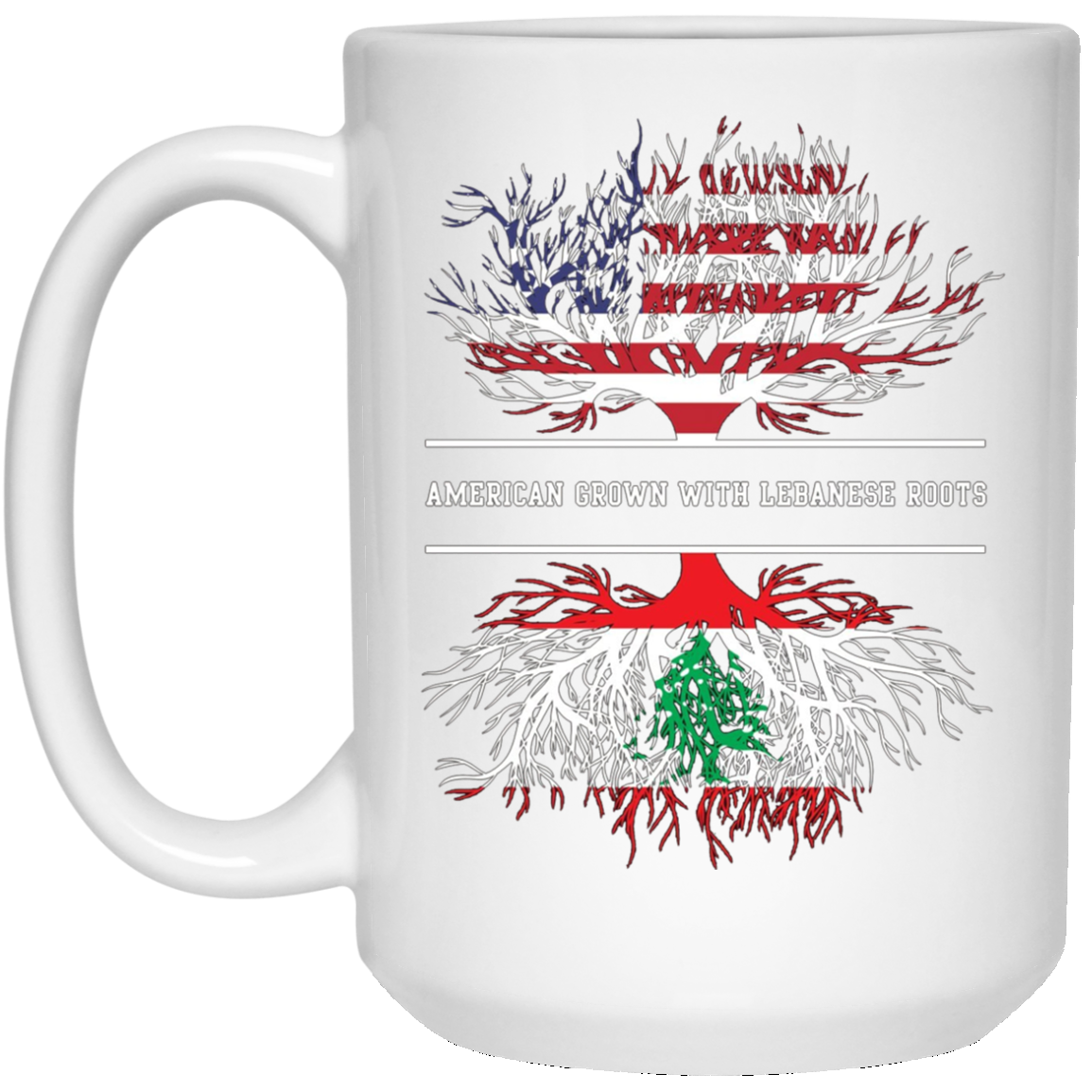 American Grown With Lebanese Roots T-Shirt Lebanon Tee