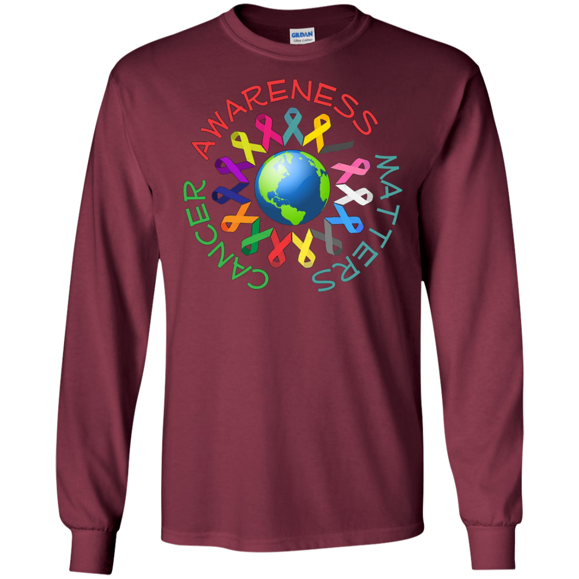 All cancer Ribbons for all cancer aware t - shirt