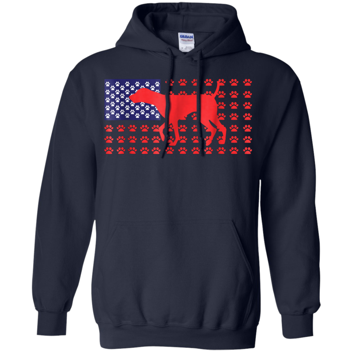 4th of July Tshirt, German Shorthaired Pointer American Flag