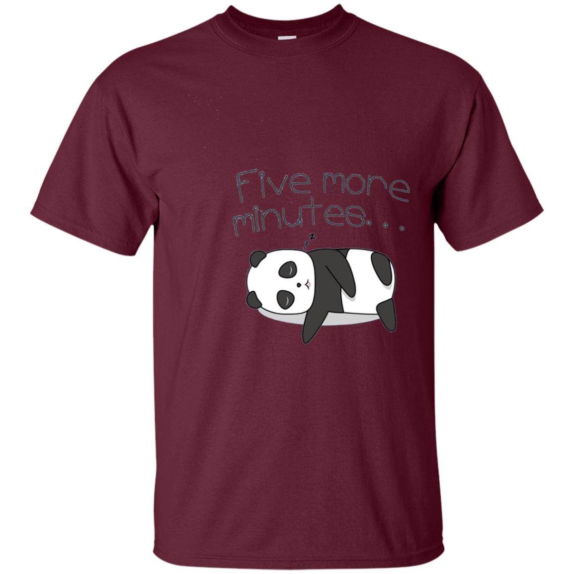 "Five More Minutes" Cute Sleeping Panda Shirt