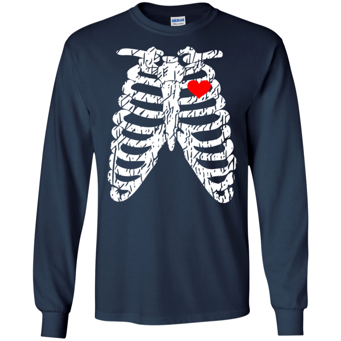 Funny Halloween Skeleton Costume Long Sleeve Shirt