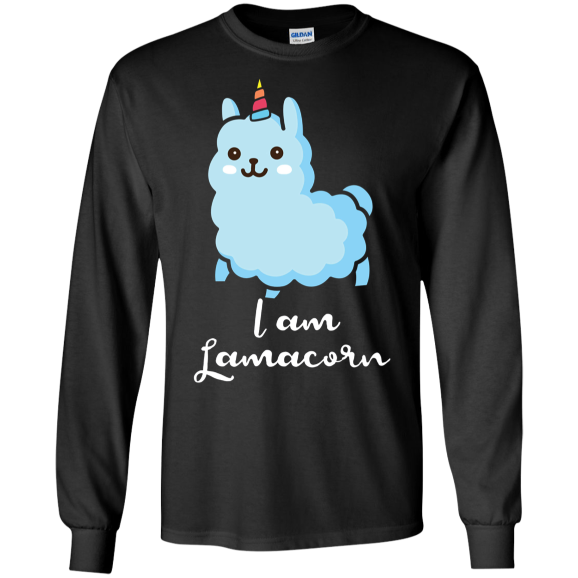 am a llamacorn Shirt Not a llama not a Unicorn Long Sleeve