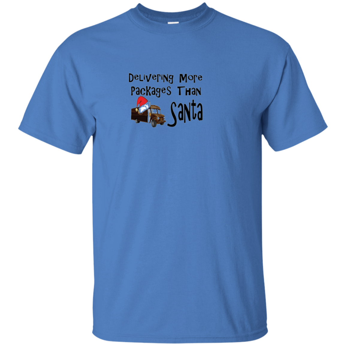 "Delivering More Packages Than Santa" Delivery Truck Shirt