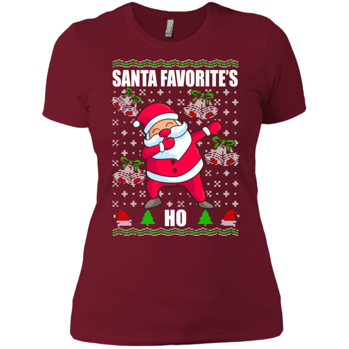 Santa Favorite's Ho Dabbing Santa X-ma T-Shirt