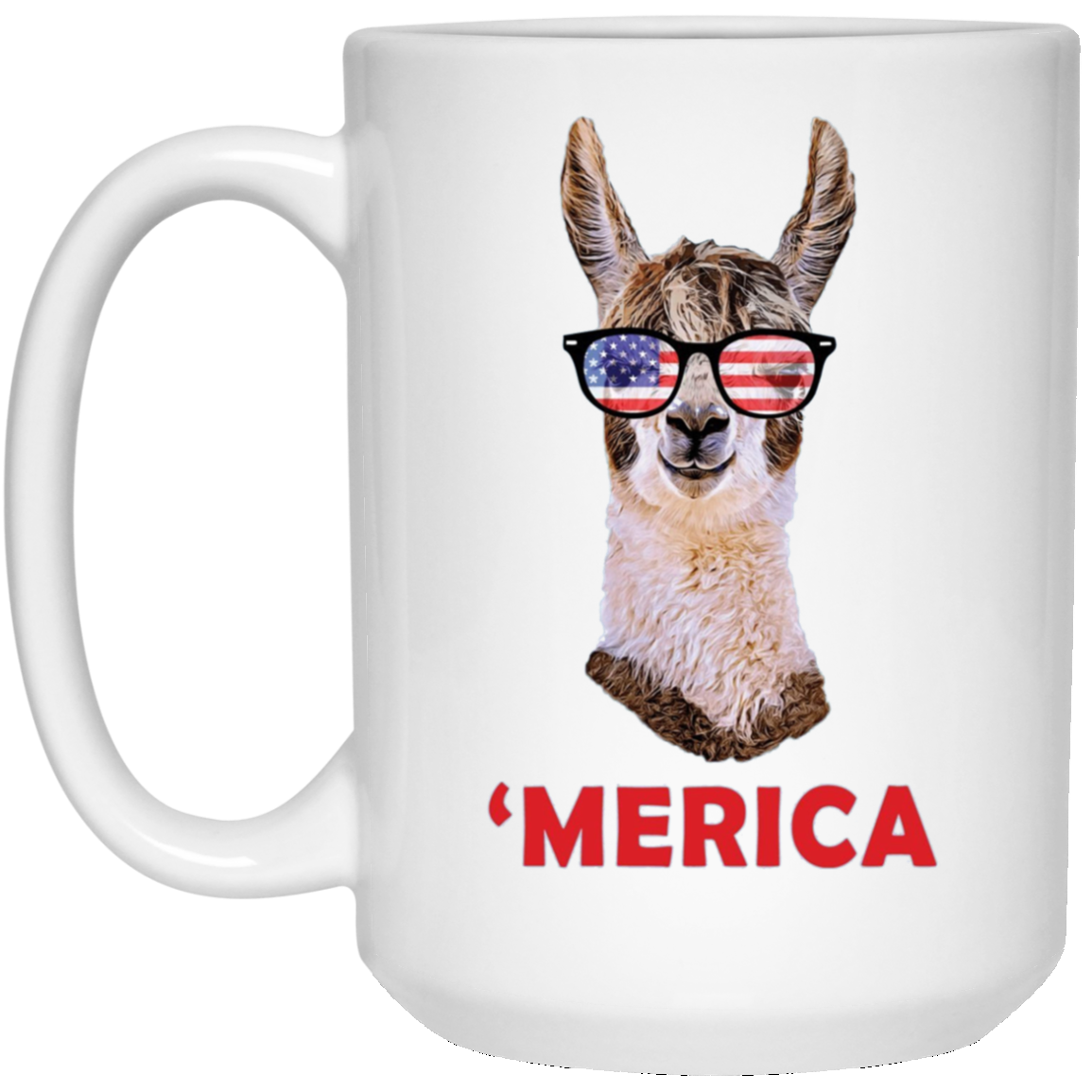 'Merica Llama Patriotic USA July 4 Sunglasses Funny T-Shirt