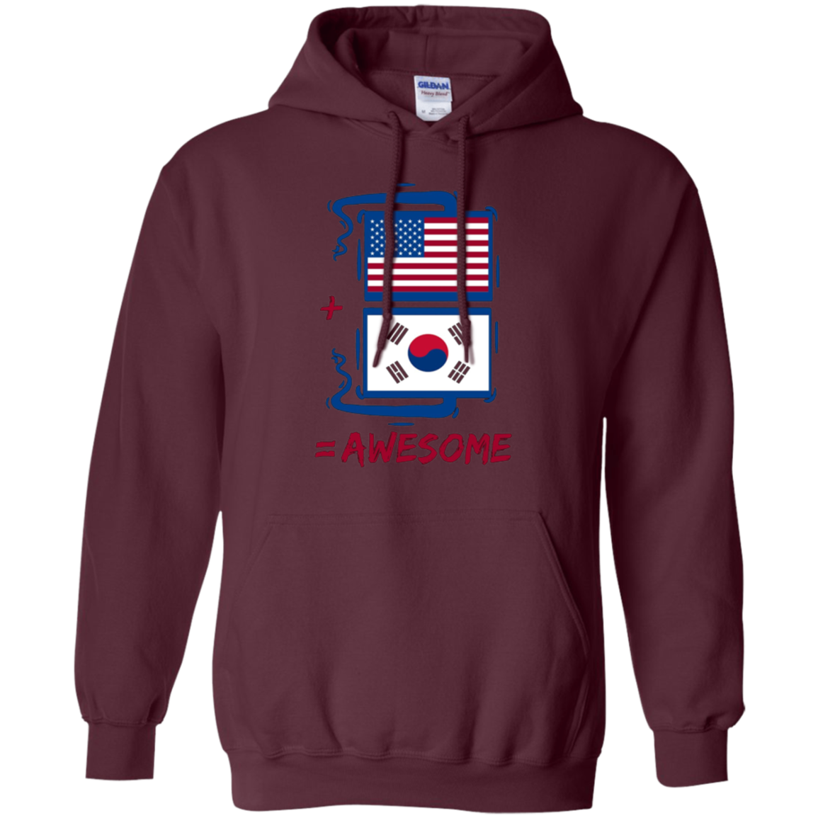 American +South Korea = Awesome Korean Flag Shirt