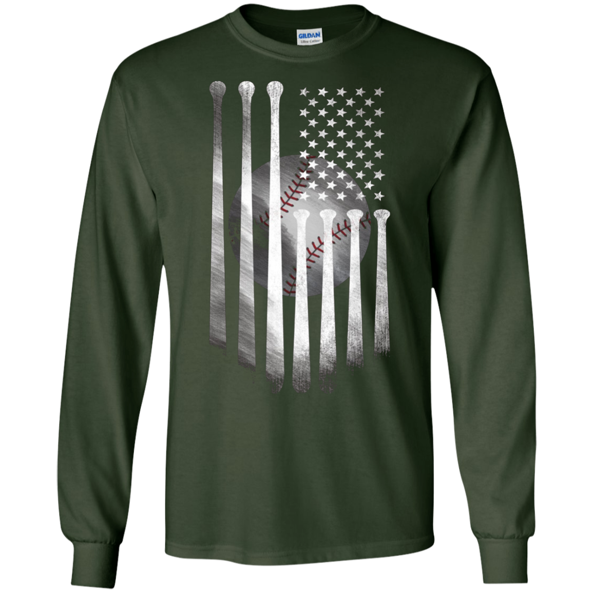 Drapeau Américain Vintage Baseball Drapeau T-Shirt, Papa, Maman, Enfant T