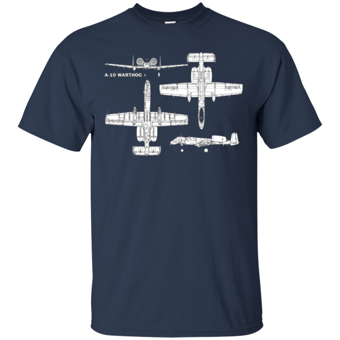 A-10 Warthog Military Aircraft T-Shirt
