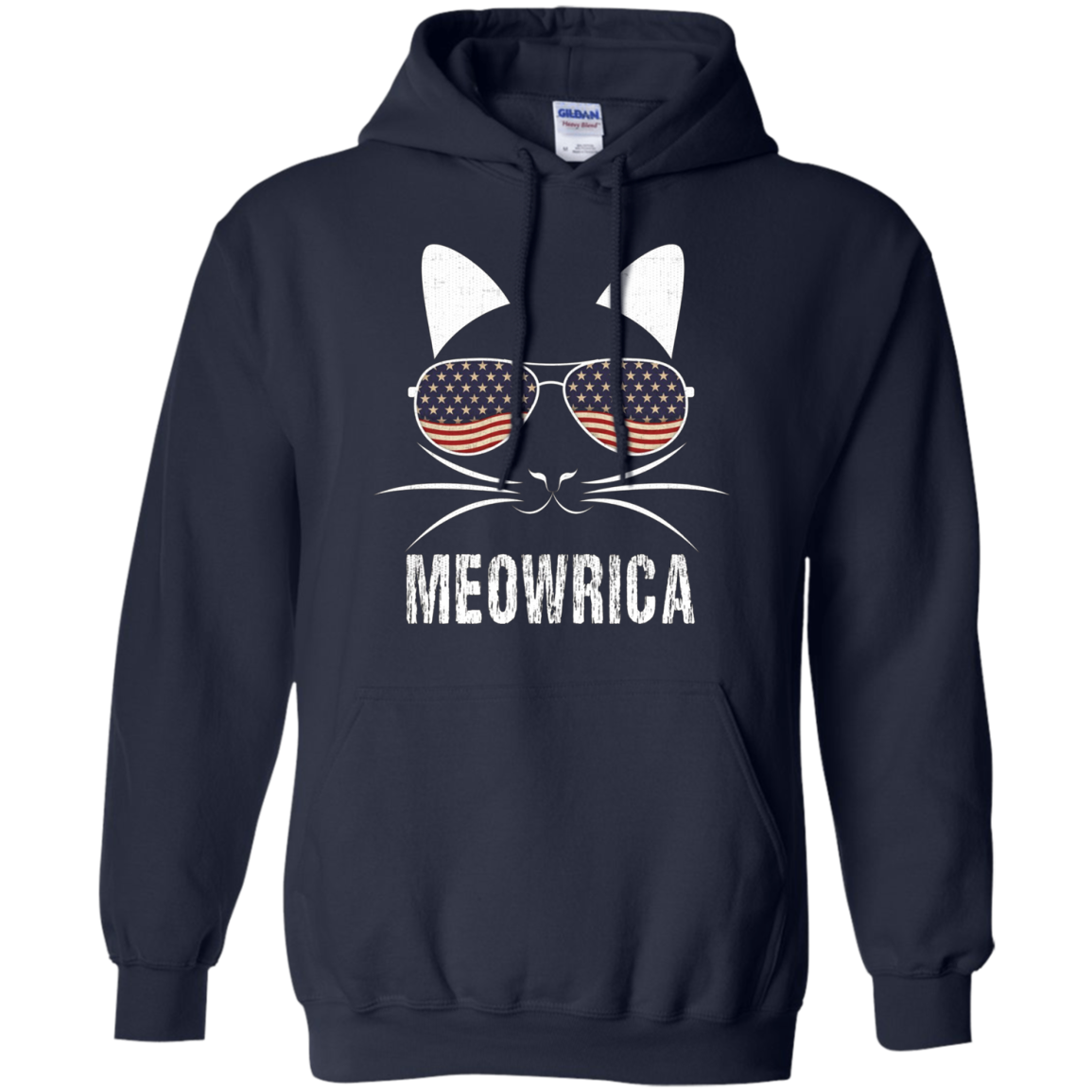"Meowrica" Patriotic Cat T-Shirt