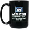 Image of Architect Shirt I Can Explain It Occupation Novelty T-shirt