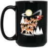 Image of Akita Dog Merry Christmas T Shirt