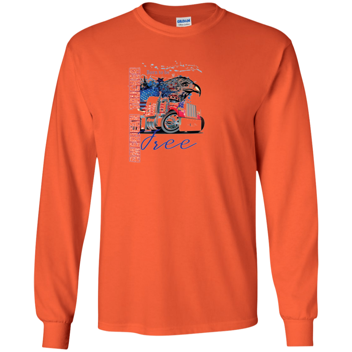 American TruckerT Shirt Truck Driver Patriotic TShirt