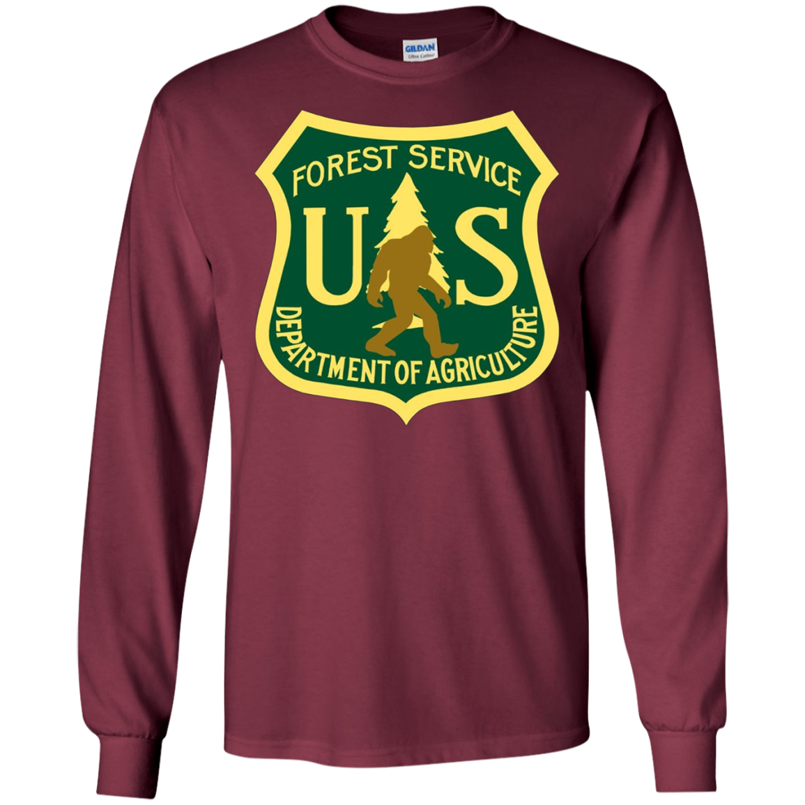 Bigfoot, Sasquatch, Yeti, USFS, Funny,T-shirt