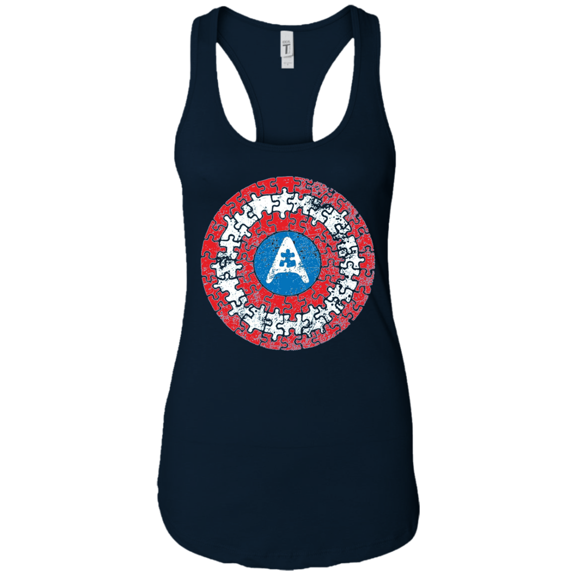 Autism Awareness Shirts Captain Autism Superhero Shield Tee