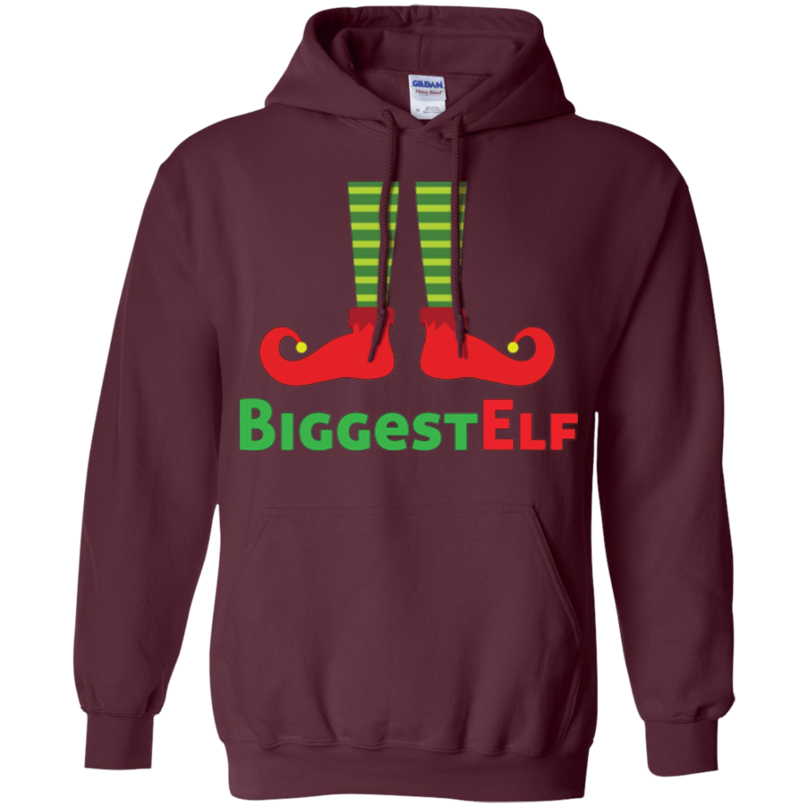 Biggest Elf Matching Family Christmas Picture Greeting Cards