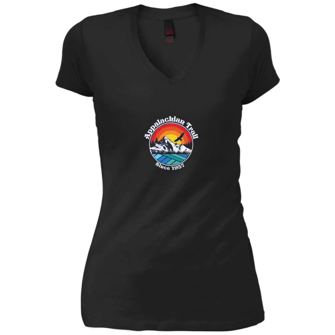 Appalachian Trail Scene Retro Mountains Long Sleeve T-Shirt