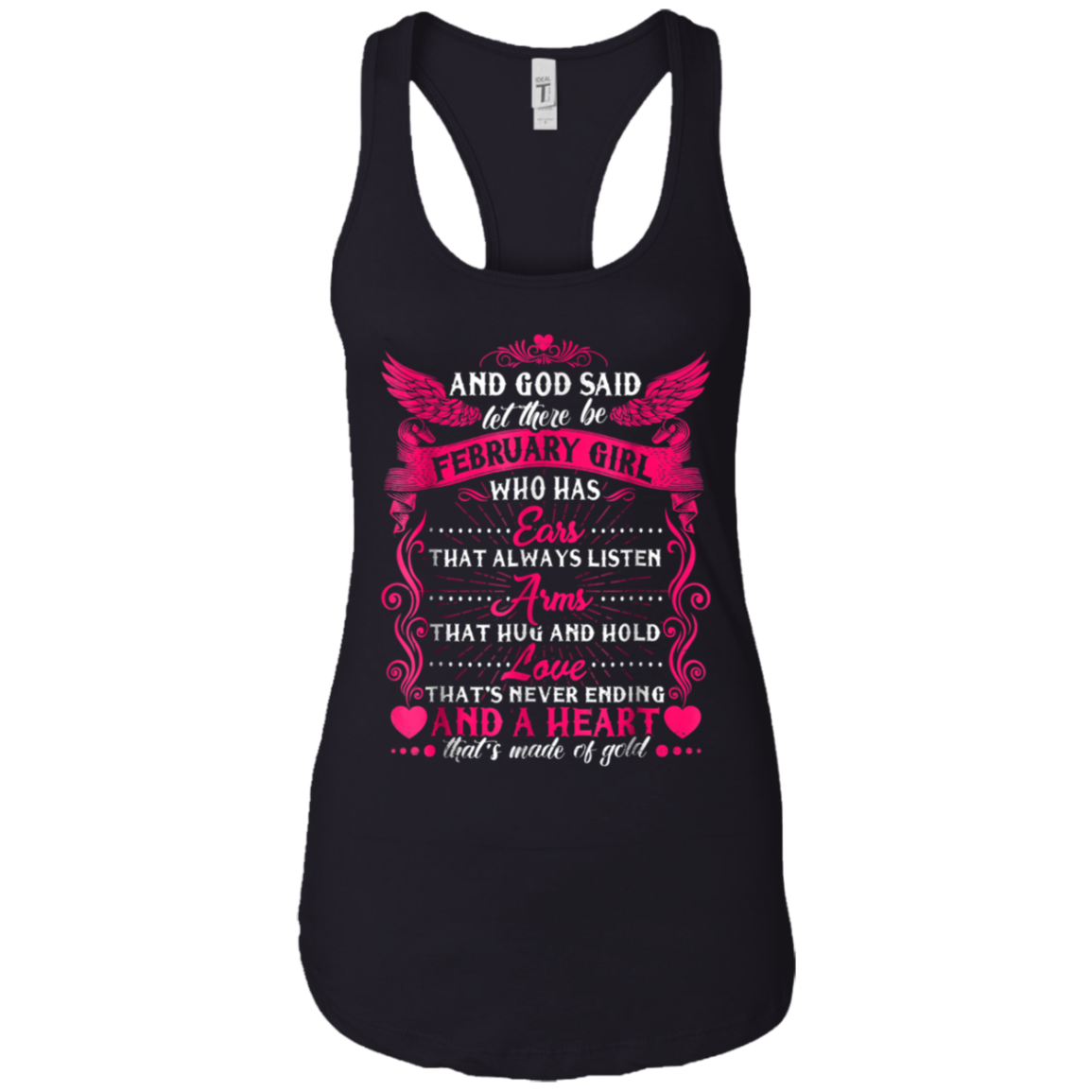 And God Said Let There Be February Girl T-shirt