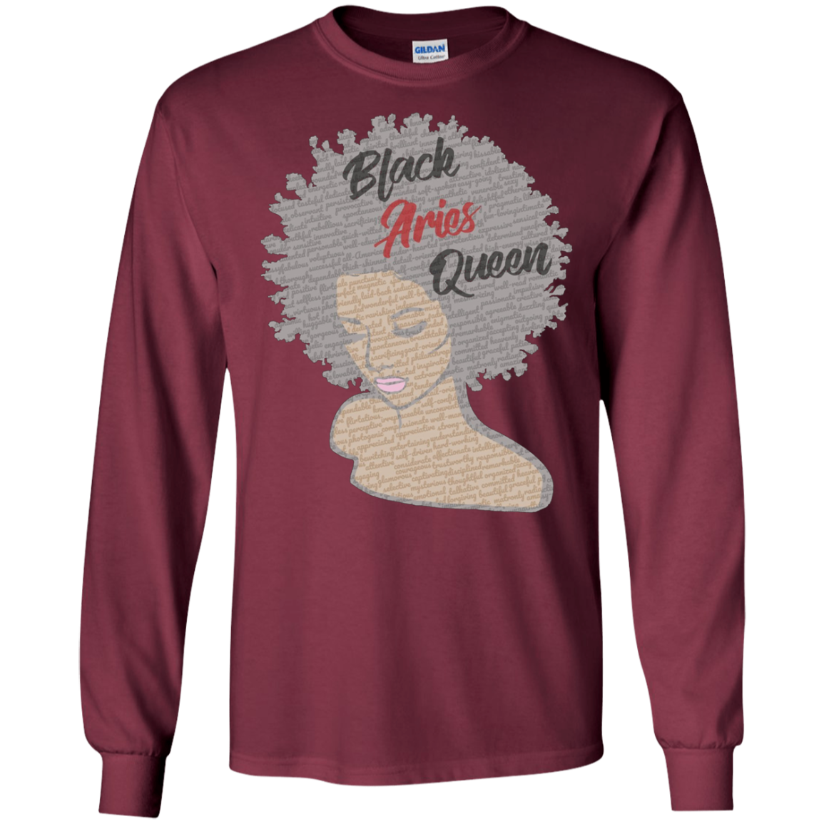 Aries Zodiac Birthday Afro Gift T-Shirt for Black Women