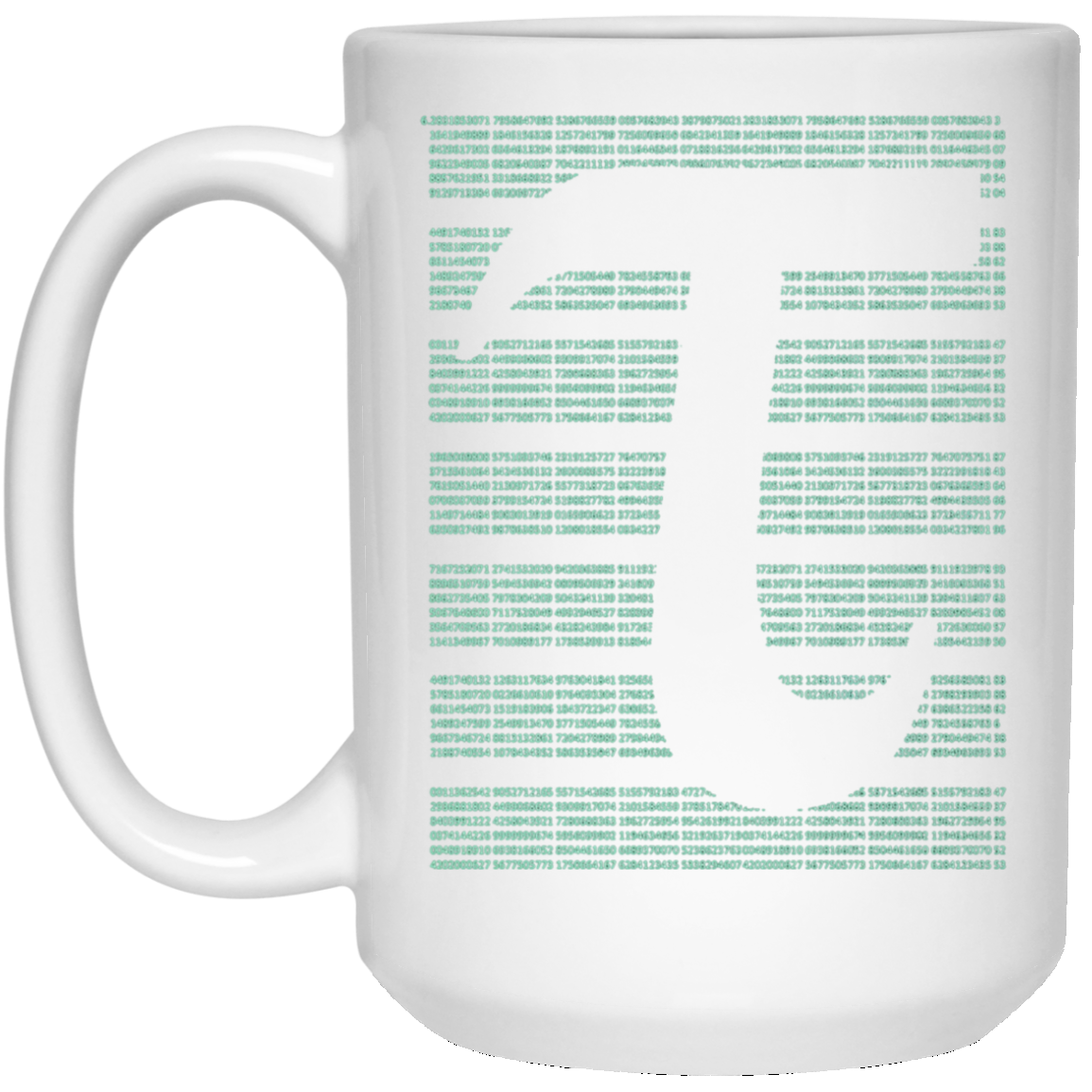 All Tau Number on one Shirt with Tau 2Pi Symbol T-Shirt
