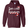 Image of Santa Loves Accountants T-Shirt Numbers Gift Tee