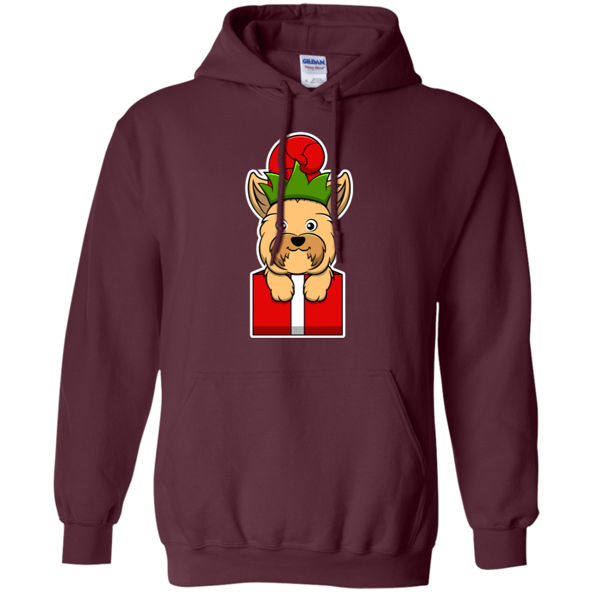 Christmas Yorkshire Terrier Dog T-Shirt, Puppy Xmas Gift