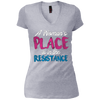 Image of Un endroit féministe est dans le tee-shirt de résistance des vêtements de Womens