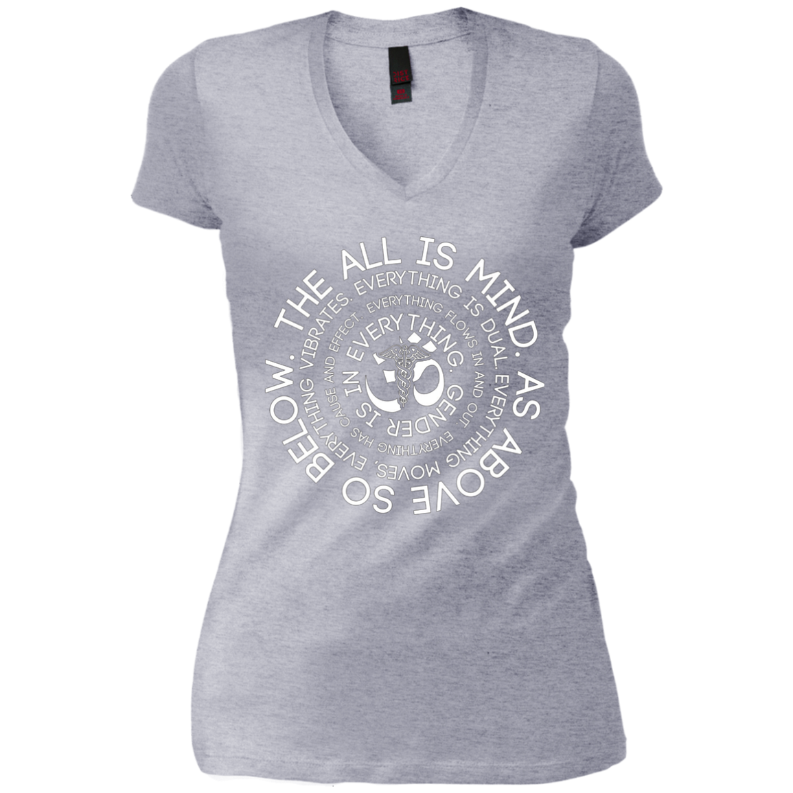 As Above So Below Shirt - Caduceus OM Symbol Tee