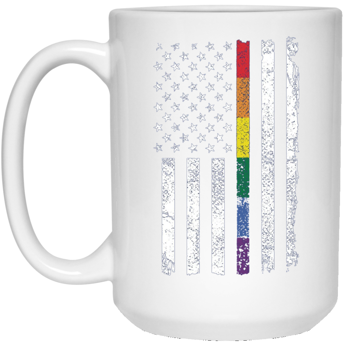 American LGBT Pride LGBTQ Supporter Long Sleeve Tshirt