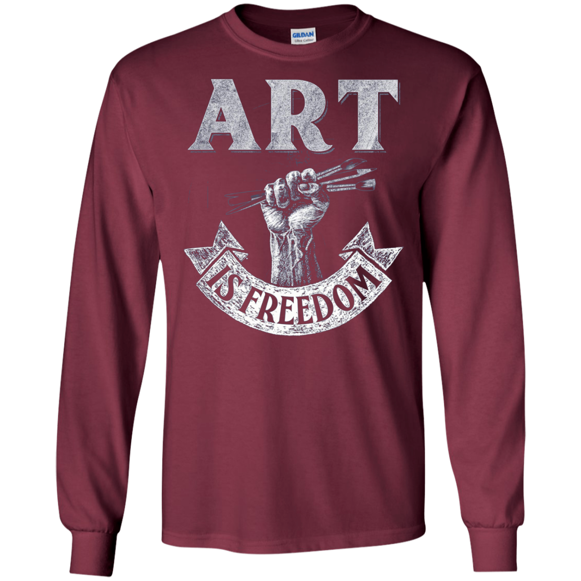 Art is Freedom great t shirt for artists who love to draw