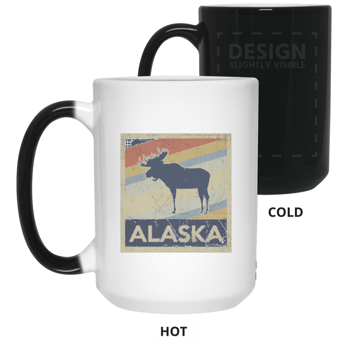 Alaska Moose Retro State Love T Shirt