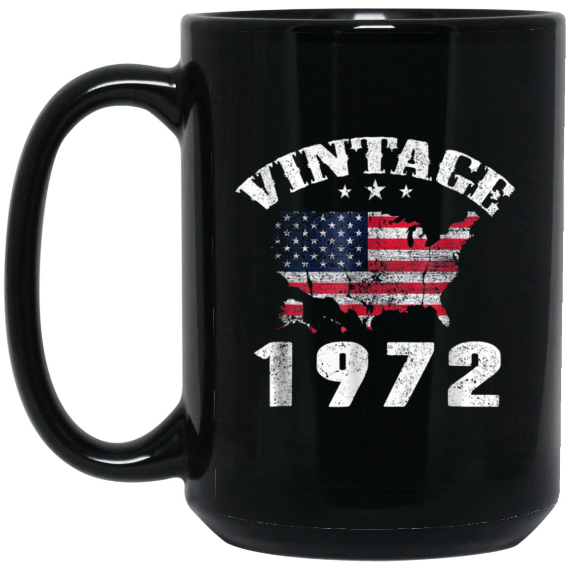 American USA Flag Vintage 1972 Shirt 46th Birthday Gifts Tee