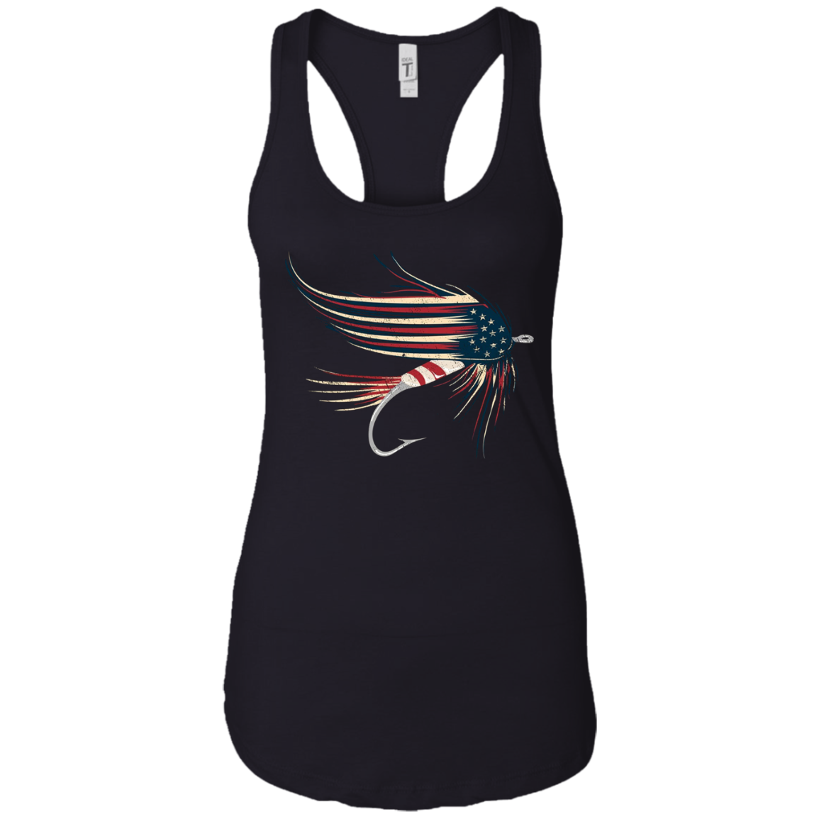 American Flag Salmon Fly T-Shirt