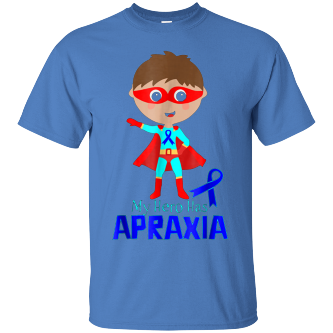 Apraxia Awareness T-shirt Blue Ribbon Apraxia Shirt