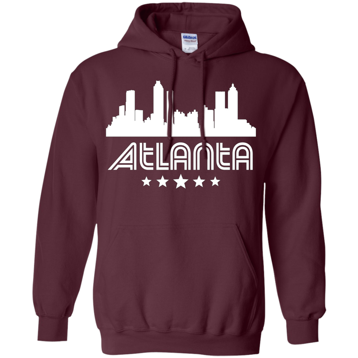 Atlanta Georgia Skyline Retro Style T-Shirt
