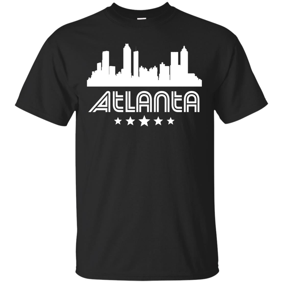 Atlanta Georgia Skyline Retro Style T-Shirt