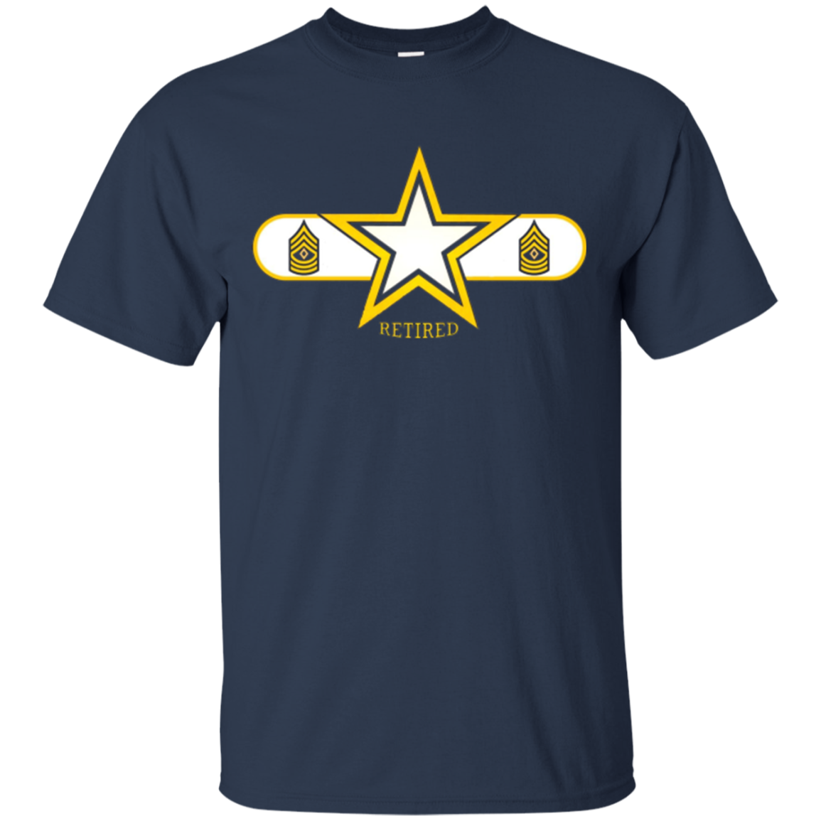Army First Sergeant Retired Star T-Shirt