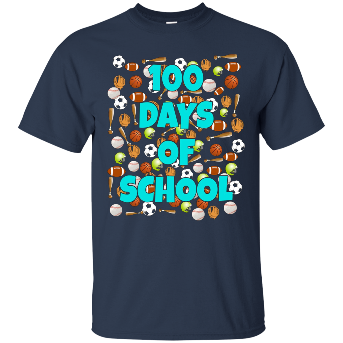 100 Days of School T Shirt for kids or teachers - Sports