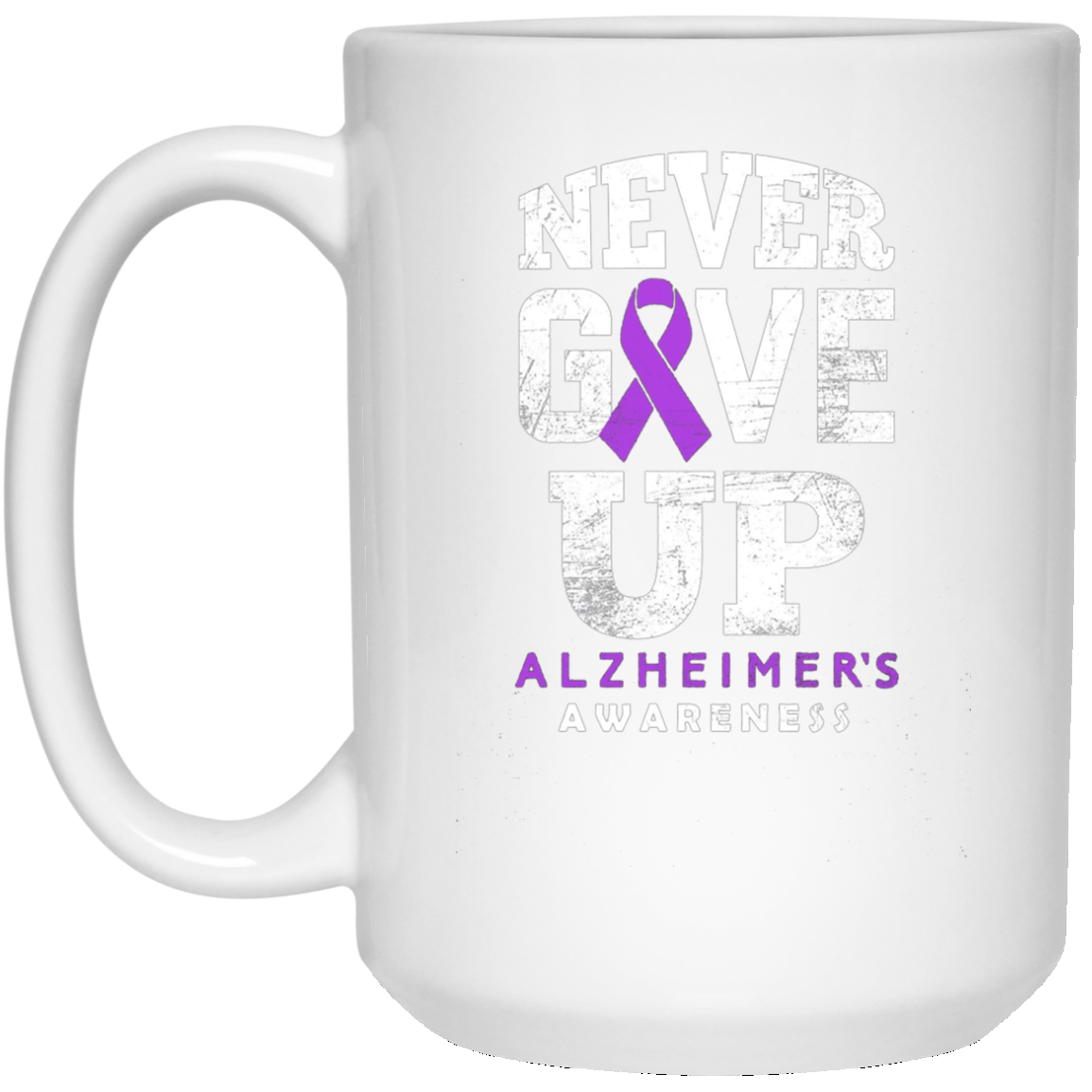 Alzheimer's Awareness Never Give Up Long Sleeve T-Shirt