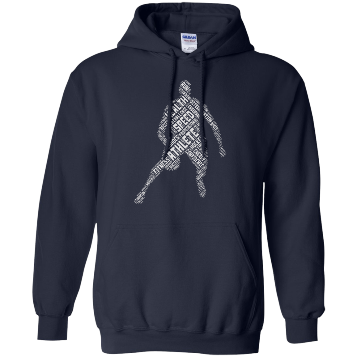 Athlete Gym Fitness Sports T-shirt Word Cloud