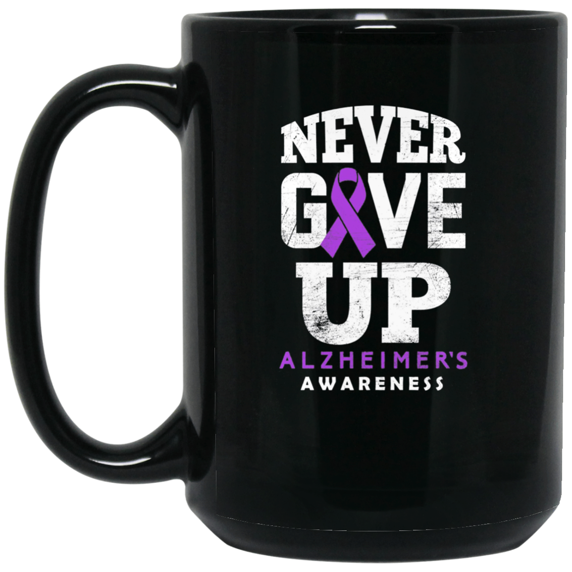 Alzheimer's Awareness Never Give Up Long Sleeve T-Shirt