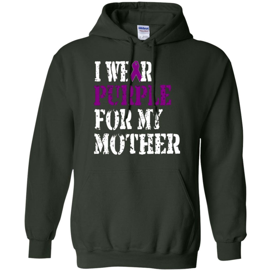 Alzheimer's Awareness T-Shirt I Wear Purple For My Mother