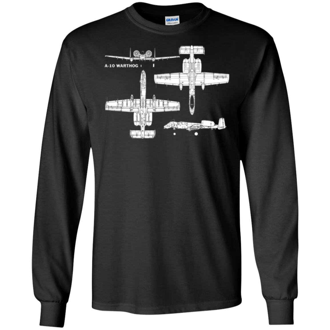 A-10 Warthog Military Aircraft T-Shirt