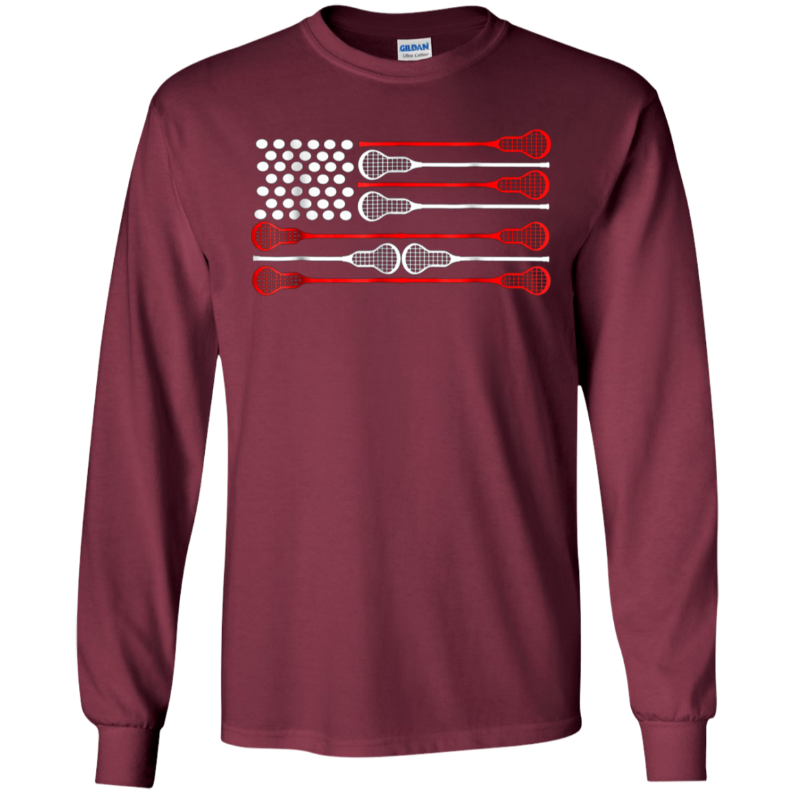 American flag lacrosse shirt 4th of july shirts for men gift